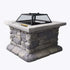 Fire Pit Outdoor Table Charcoal Heating Fireplace Garden Firepit Heater Square